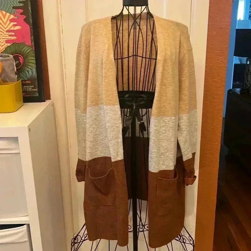 Target A New Day Open Front Cardigan Sweater-Sz L